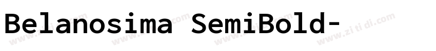 Belanosima SemiBold字体转换